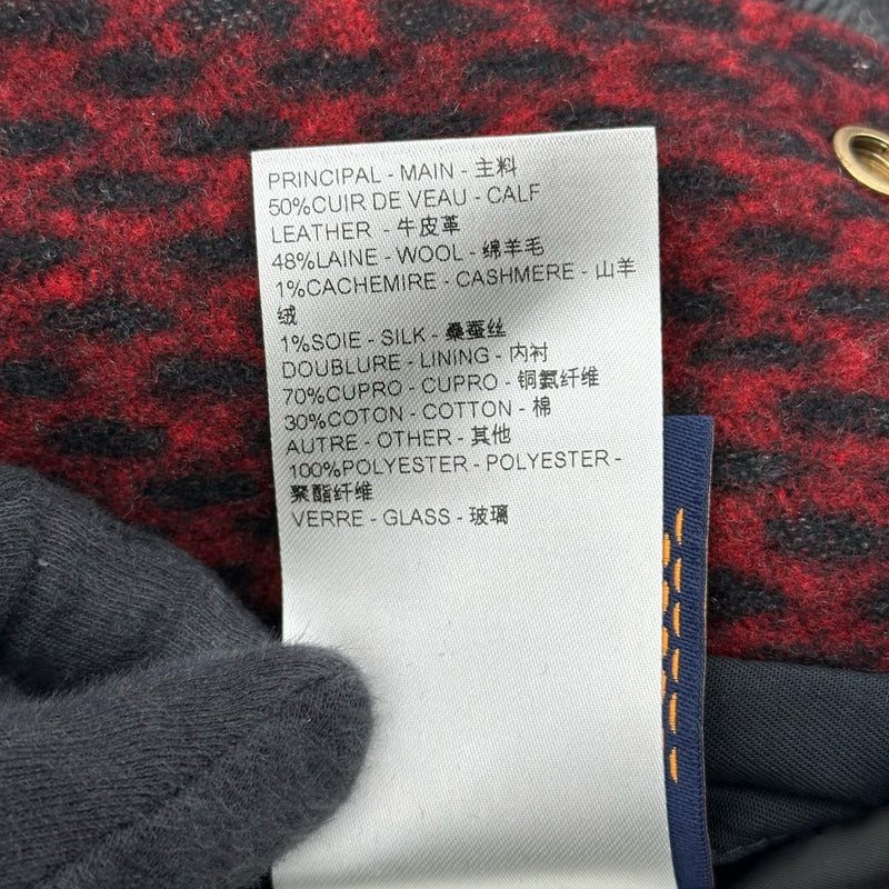 ルイ・ヴィトン LOUIS VUITTON ダミエ バーシティ レザー切替ブルゾン