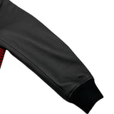 ルイ・ヴィトン LOUIS VUITTON ダミエ バーシティ レザー切替ブルゾン HRL83E レッド レザー/ウール メンズ ブルゾン