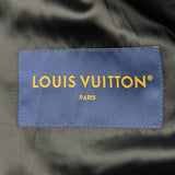 ルイ・ヴィトン LOUIS VUITTON ダミエ バーシティ レザー切替ブルゾン HRL83E レッド レザー/ウール メンズ ブルゾン