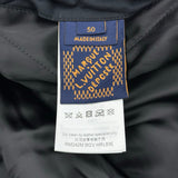 ルイ・ヴィトン LOUIS VUITTON ダミエ バーシティ レザー切替ブルゾン HRL83E レッド レザー/ウール メンズ ブルゾン