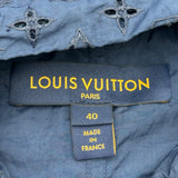 ルイ・ヴィトン LOUIS VUITTON モノグラム総柄ナイロンジャケット FNVB04078 ネイビー ナイロン レディース ナイロンジャケット