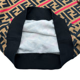 フェンディ FENDI FF総柄スウェットシャツ FY0944 ブラウン コットン メンズ スウェット
