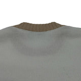 プラダ PRADA ロゴ刺繍クロップド半袖ニットセーター P24I1R ホワイト コットン レディース セーター
