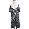ルイ・ヴィトン LOUIS VUITTON ×草間彌生 インフィニティドットキャミソールワンピース F0DR23 ブラック シルク レディース ワンピース