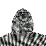 クリスチャン・ディオール Christian Dior ハウンドトゥースフーデットニットパーカー 014S92AM035 ブラック カシミヤ レディース パーカー