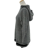 クリスチャン・ディオール Christian Dior ハウンドトゥースフーデットニットパーカー 014S92AM035 ブラック カシミヤ レディース パーカー