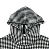 クリスチャン・ディオール Christian Dior ハウンドトゥースフーデットニットパーカー 014S92AM035 ブラック カシミヤ レディース パーカー