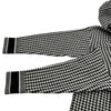 クリスチャン・ディオール Christian Dior ハウンドトゥースフーデットニットパーカー 014S92AM035 ブラック カシミヤ レディース パーカー