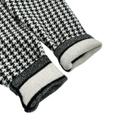 クリスチャン・ディオール Christian Dior ハウンドトゥースフーデットニットパーカー 014S92AM035 ブラック カシミヤ レディース パーカー