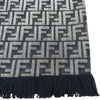 フェンディ FENDI FF総柄フリンジハーフパンツ FLP307 ネイビー コットン レディース ショートパンツ