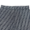 フェンディ FENDI FF総柄フリンジハーフパンツ FLP307 ネイビー コットン レディース ショートパンツ