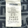 フェンディ FENDI FF総柄フリンジハーフパンツ FLP307 ネイビー コットン レディース ショートパンツ