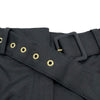 モンクレール MONCLER GONNA ベルト付 フレアスカート ブラック コットン レディース スカート