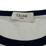 セリーヌ CELINE ハートトリオンフロゴ半袖Tシャツ 2X01L671Q ホワイト コットン レディース 半袖Ｔシャツ