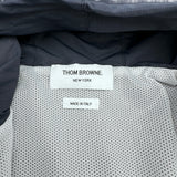 トムブラウン THOM BROWNE NEW YORK リップストップメッシュ 4BAR フード付きジャケット MJT309A ネイビー ナイロン メンズ ナイロンジャケット