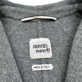 エルメス HERMES カシミヤ ロングコート グレー カシミヤ レディース その他アウター