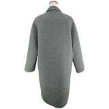 エルメス HERMES カシミヤ ロングコート グレー カシミヤ レディース その他アウター
