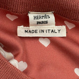 エルメス HERMES BRIDES de GALAツイルレーヌ切替ニットセーター ピンク シルク レディース セーター