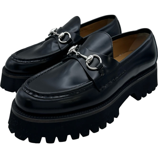 GUCCI ブラック ローファー グッチ GUCCI ホースビット プラットフォーム ローファー 764211