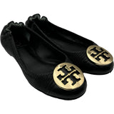 トリーバーチ TORY BURCH フラットパンプス ブラック レザー レディース パンプス