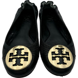 トリーバーチ TORY BURCH フラットパンプス ブラック レザー レディース パンプス
