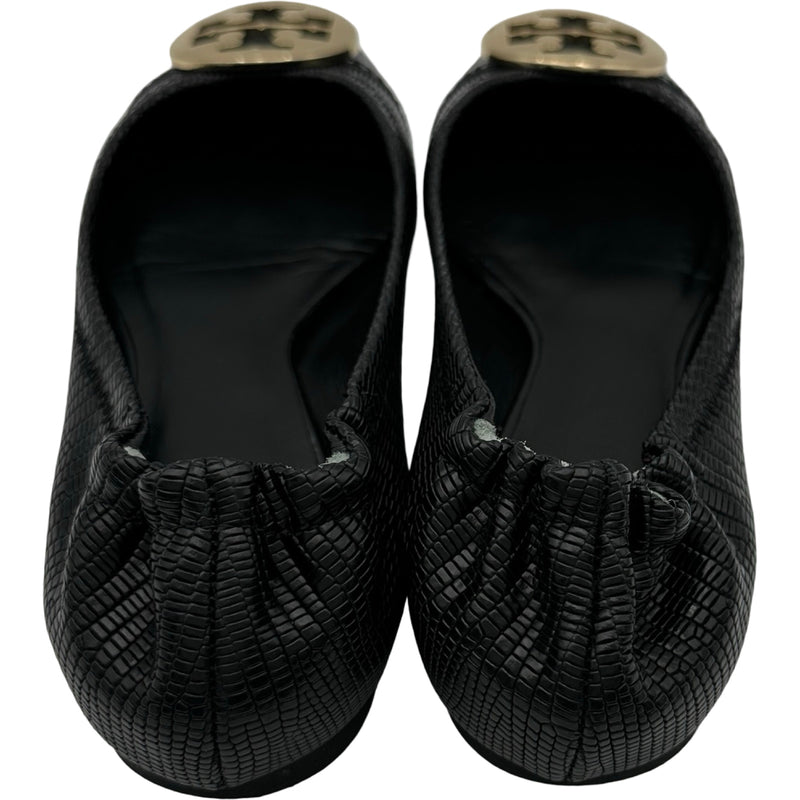 トリーバーチ TORY BURCH フラットパンプス ブラック レザー