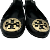 トリーバーチ TORY BURCH フラットパンプス ブラック レザー レディース パンプス
