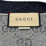 グッチ GUCCI GG総柄ニットカーディガン 692727 ネイビー コットン メンズ カーディガン