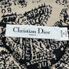 クリスチャン・ディオール Christian Dior Paris マップ柄ニットジャケット 324V53AM505 ベージュ ビスコース レディース テーラードジャケット