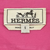 エルメス HERMES ホースプリントTシャツ ピンク コットン メンズ 半袖Ｔシャツ