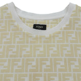フェンディ FENDI FF総柄カットソー FY0936 アイボリー コットン メンズ カットソー