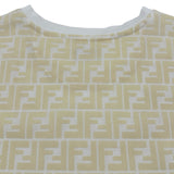 フェンディ FENDI FF総柄カットソー FY0936 アイボリー コットン メンズ カットソー