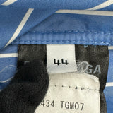 バレンシアガ BALENCIAGA ロゴ刺繍オーバーサイズブルゾン 571434 ブルー コットン メンズ ブルゾン
