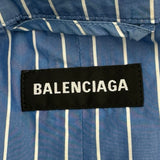 バレンシアガ BALENCIAGA ロゴ刺繍オーバーサイズブルゾン 571434 ブルー コットン メンズ ブルゾン