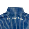バレンシアガ BALENCIAGA ロゴ刺繍オーバーサイズブルゾン 571434 ブルー コットン メンズ ブルゾン