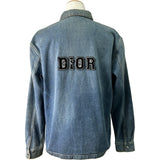 クリスチャン・ディオール Christian Dior ×KENNY SCHARF デニムシャツ 033D491CY988 ブルー コットン メンズ 長袖シャツ