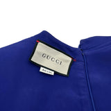 グッチ GUCCI GG総柄半袖ワンピース 610872 ブルー ウール レディース ワンピース