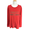 グッチ GUCCI ロゴプリント長袖Tシャツ 476330 レッド コットン メンズ 長袖Ｔシャツ