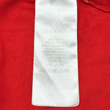 グッチ GUCCI ロゴプリント長袖Tシャツ 476330 レッド コットン メンズ 長袖Ｔシャツ