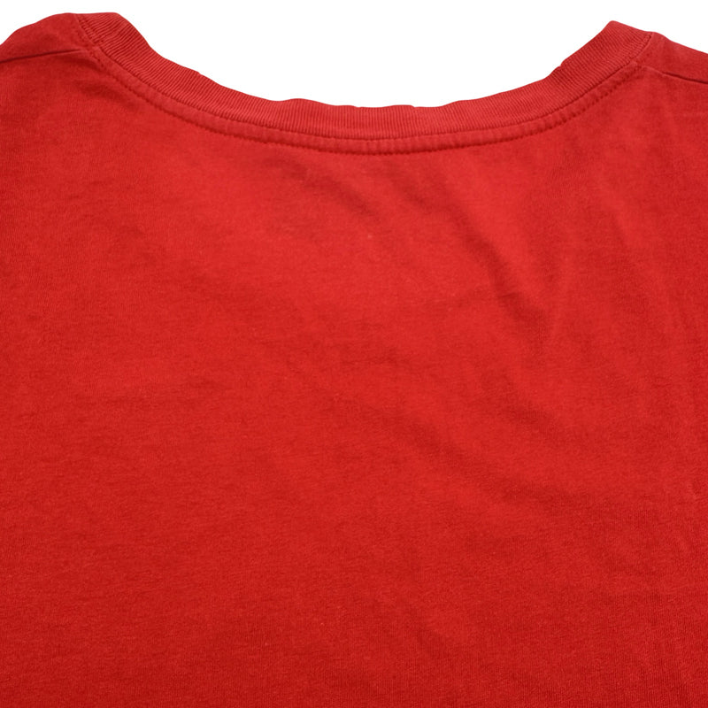 GUCCI ロゴプリント 長袖Tシャツ XL 赤 グッチ GUCCI ロゴプリント長袖Tシャツ 476330 レッド コットン メンズ