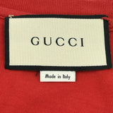 グッチ GUCCI ロゴプリント長袖Tシャツ 476330 レッド コットン メンズ 長袖Ｔシャツ