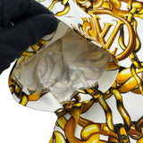 ルイ・ヴィトン LOUIS VUITTON 総柄プリントシャツ FOTS36 ホワイト コットン レディース 半袖Ｔシャツ