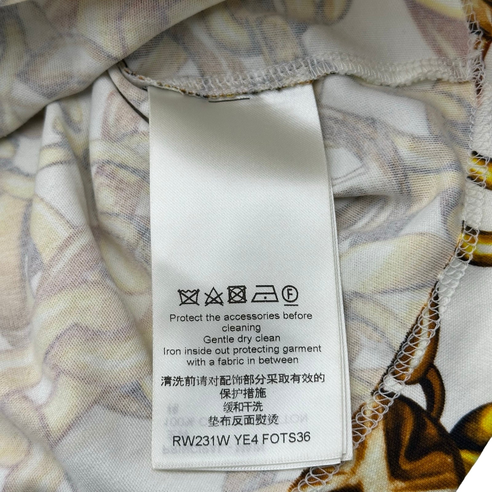 ルイ・ヴィトン LOUIS VUITTON 総柄プリントシャツ FOTS36 ホワイト