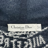 クリスチャン・ディオール Christian Dior ボーダーニットパーカー 314G12AM724 ネイビー コットン レディース パーカー