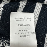 クリスチャン・ディオール Christian Dior ボーダーニットパーカー 314G12AM724 ネイビー コットン レディース パーカー