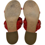 シャネル CHANEL チェーン装飾サンダル ピンク スウェード レディース サンダル