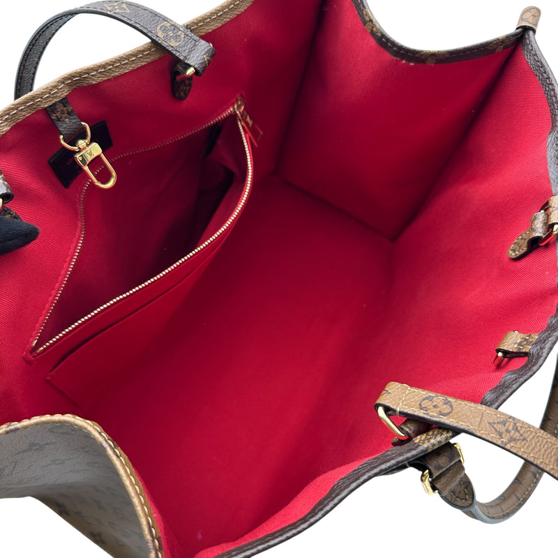 ルイ・ヴィトン LOUIS VUITTON オンザゴー GM M44576 ブラウン