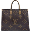 ルイ・ヴィトン LOUIS VUITTON オンザゴーGM M45320 ブラウン ジャイアント・リバース レディース ハンドバッグ