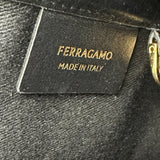 サルヴァトーレ・フェラガモ Salvatore Ferragamo ロゴトート 214955 ブラック/フレイムレッド ファブリック レディース トートバッグ