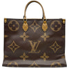 ルイ・ヴィトン LOUIS VUITTON オンザゴーGM M44576 ブラウン ジャイアント・リバース レディース トートバッグ